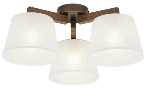 Brilagi - Plafoniera da soffitto LATTE 3xE27/15W/230V pino/bianco