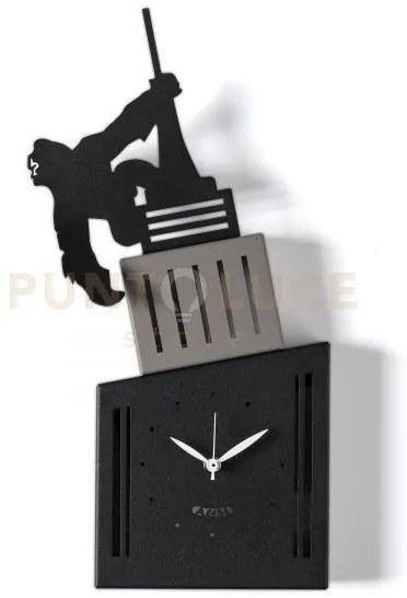 Orologio da parete di design king kong nero,fango,nero