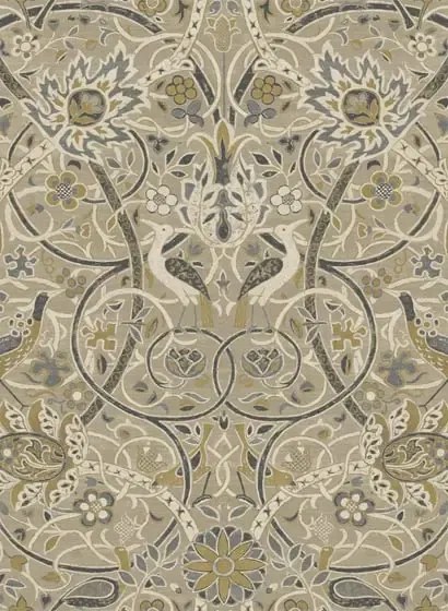 Tapete Bullerswood von Morris & Co. - Stone/ Mustard