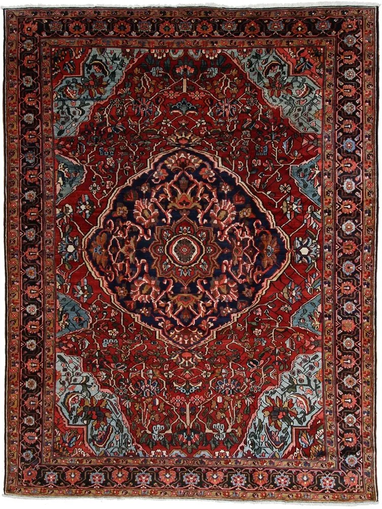 Bakhtiar Tappeto persiano 430 x 320 Blu (Iran) Annodato A Mano