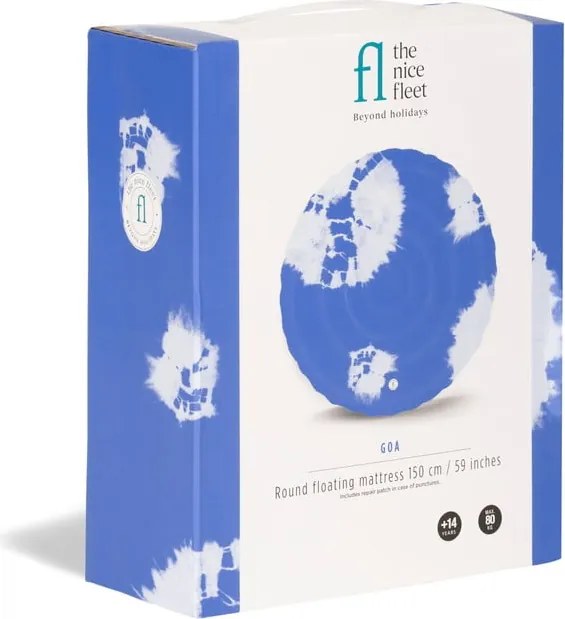Materasso da spiaggia gonfiabile blu Goa - The Nice Fleet