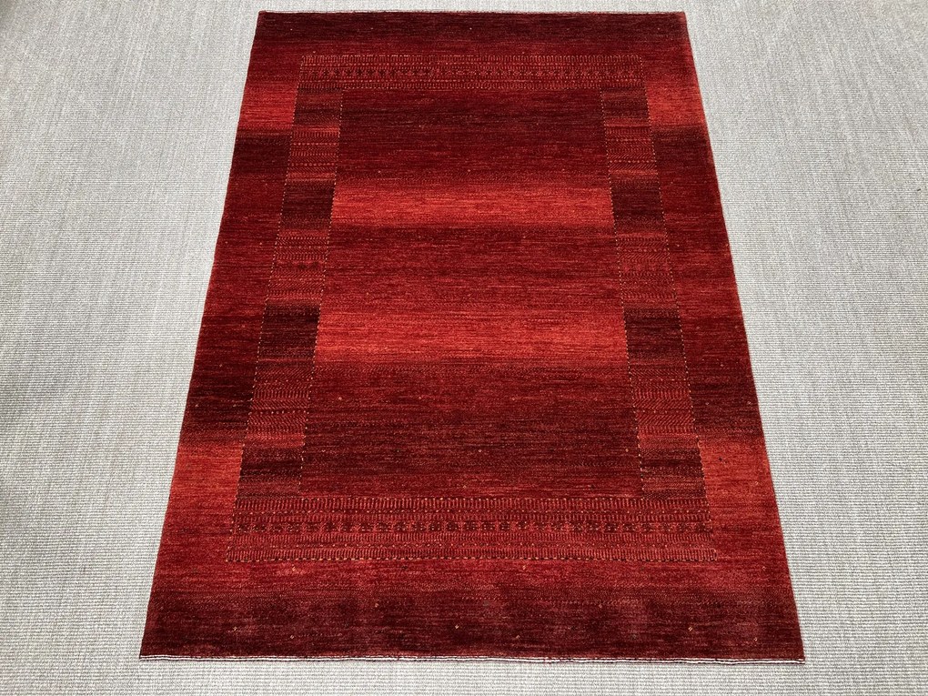 Loribaft Tappeto 160 x 220 Rosso (Iran) Annodato A Mano