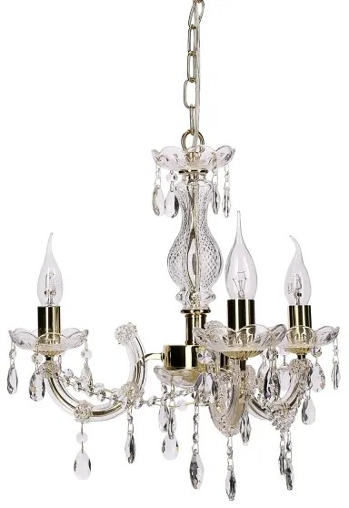 Lampadario a sospensione con catena MARIA TERESA 3xE14/40W/230V