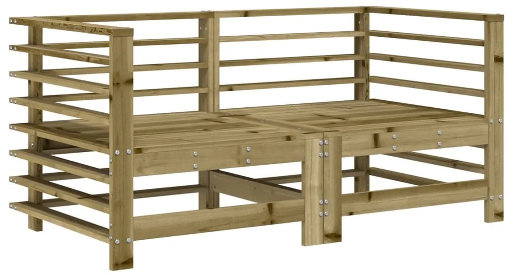 Set salotto da giardino 6 pz in legno impregnato di pino