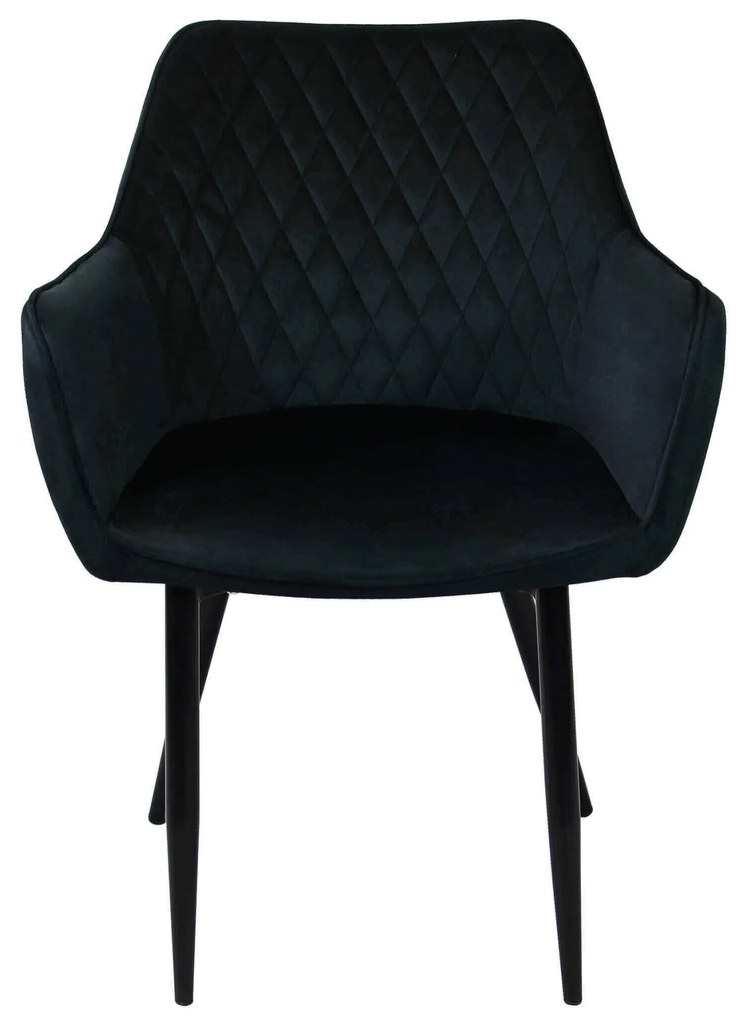 CARA - poltrona imbottita per sala da pranzo in velluto