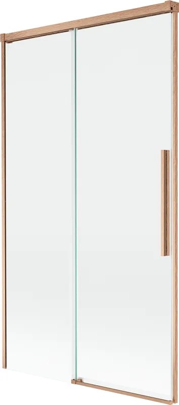 Mexen Rox paratia del bagno a due ante scorrevoli 100 x 150 cm, trasparente, rame spazzolato - 8C9-100-001-65-00