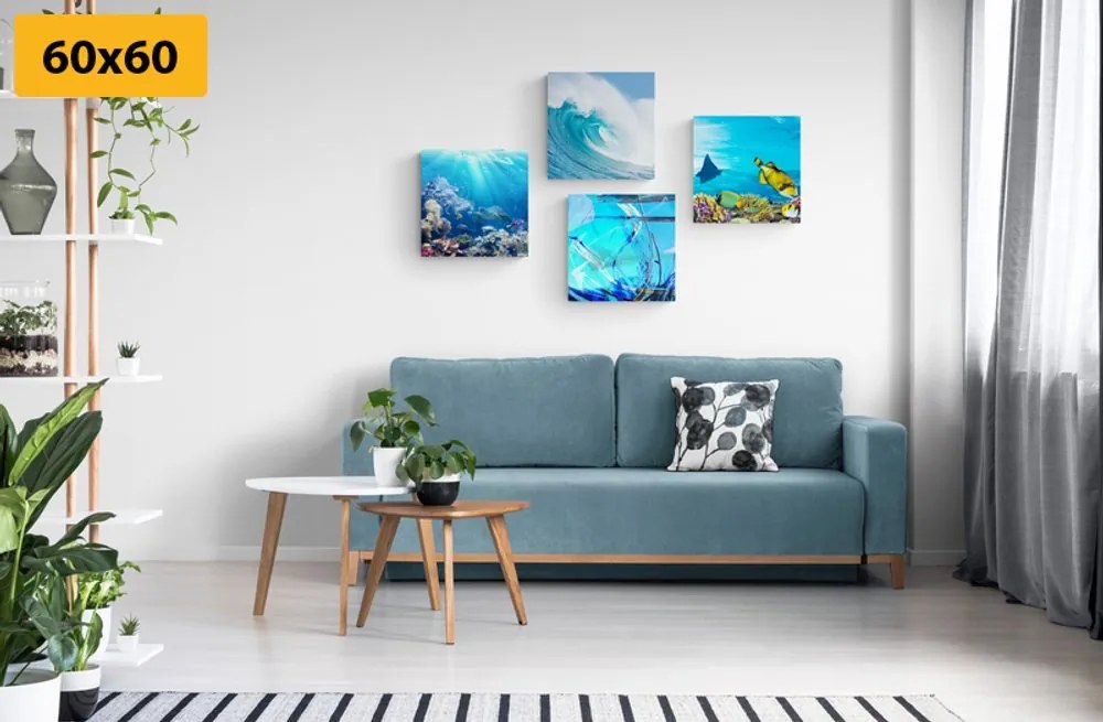 Set di quadri – Vita sotto il mare