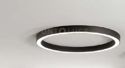 Plafoniera led demos nera led 120w 16350 lm 3000k 4000k 6500k 120x8...