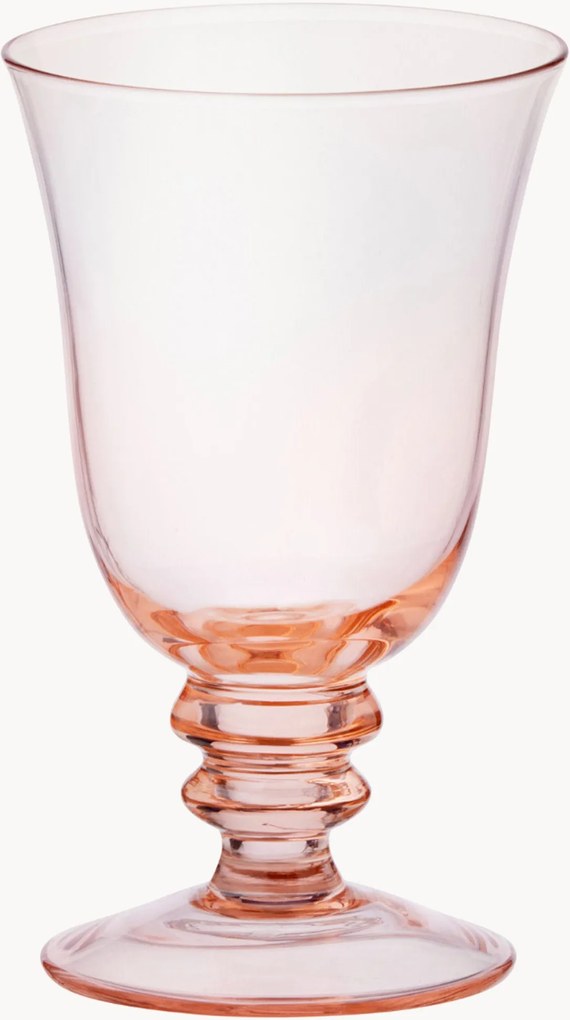 Set di 2 bicchieri da vino in vetro soffiato Leopold
