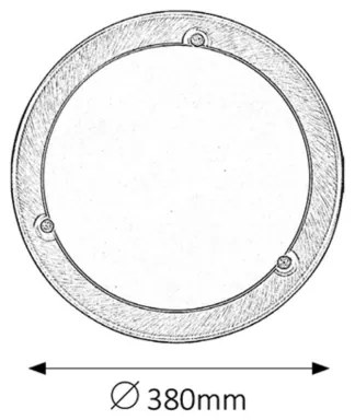 Rabalux 5233 - Plafoniera UFO 2xE27/60W/230V