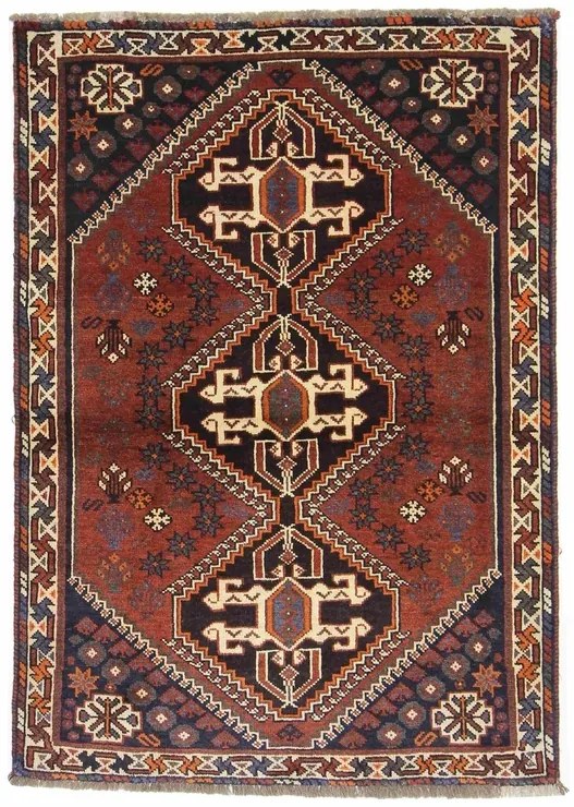 Gashghai Tappeto 160 x 110 Rosso (Iran) Annodato A Mano