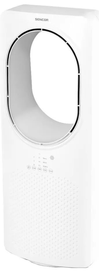 Sencor - Ventilatore da pavimento senza pale 50W/230V bianco + telecomando