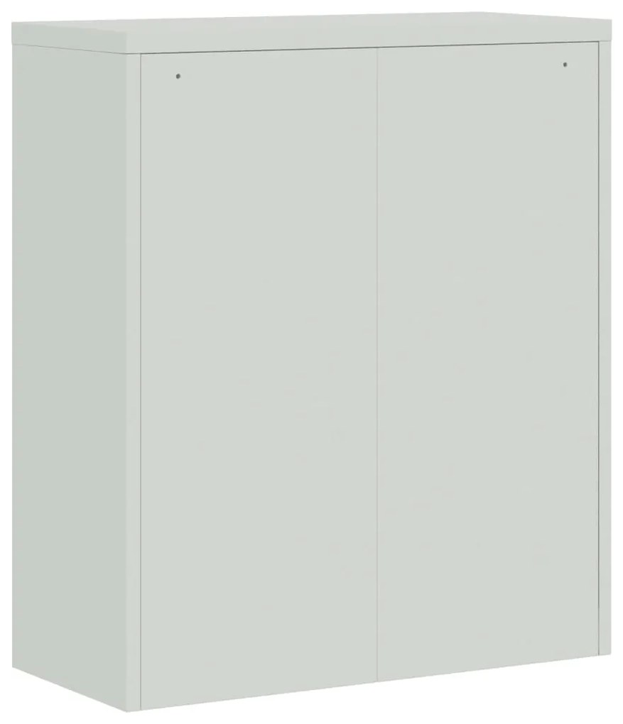 Armadio Classificatore Grigio Chiaro 90x40x105 cm in Acciaio