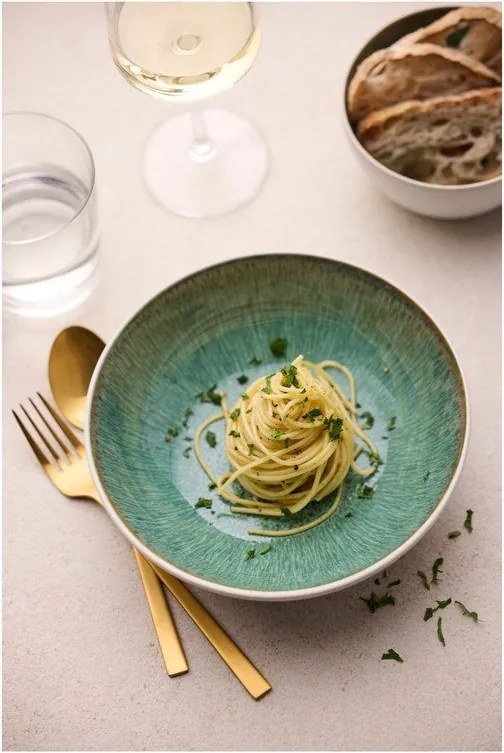 Ciotolina bianca/verde in gres 400 ml Gastro White/Green – Bitz