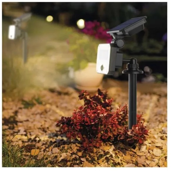 LED Proiettore solare con sensore di movimento SPILO LED/3,7V 3600mAh 4000K IP54 + +TC