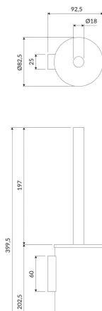 OMNIRES MP60621CR - Scopino a parete MODERN PROJECT cromo lucido