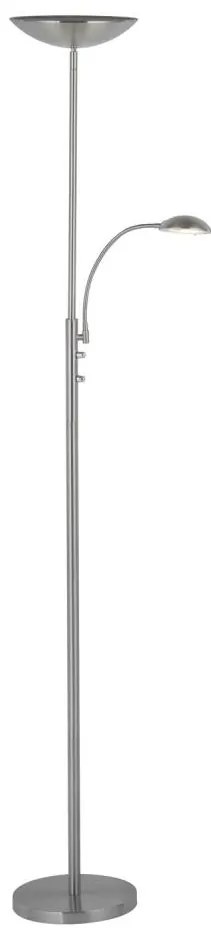 Brilliant - Lampada da terra dimmerabile a LED ROSANNA 2xLED/13W/230V cromo opaco