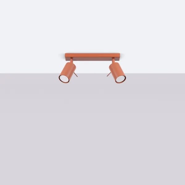 Sollux SL.1507 - Faretto RING 2xGU10/10W/230V rosso