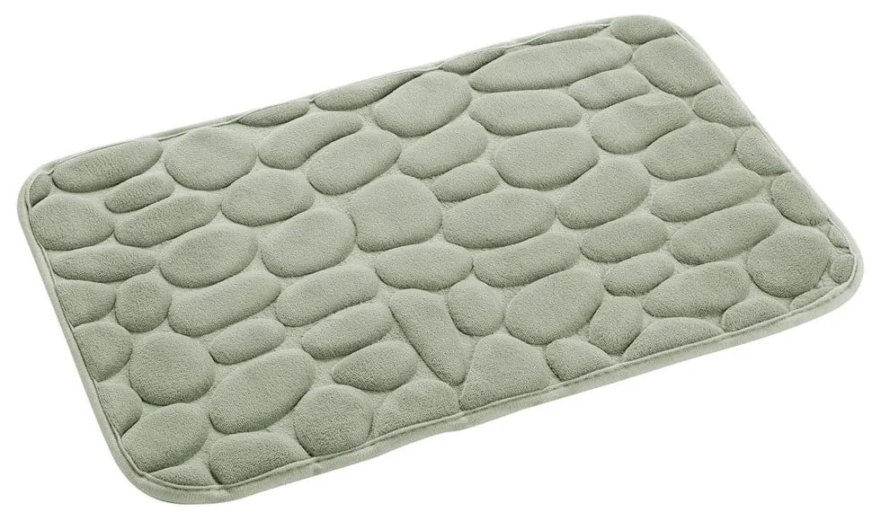 Tappetino da bagno verde 50x80 cm Ricochet - douceur d'intérieur