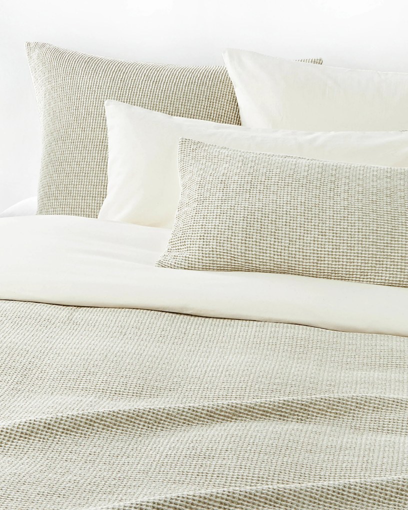 Copripiumino in cotone in piqué waffle Clemente