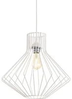 Lampada sospensione Ampolla - D 395 x H 620-1430 mm - Bianco