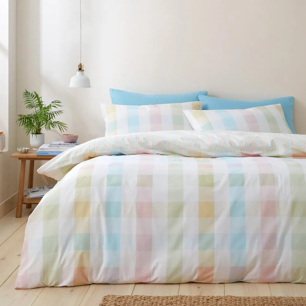 Biancheria da letto per letto singolo 135x200 cm Spring Check – Catherine Lansfield