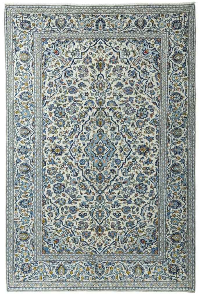 Kashan Tappeto persiano 300 x 200 Beige (Iran) Annodato A Mano