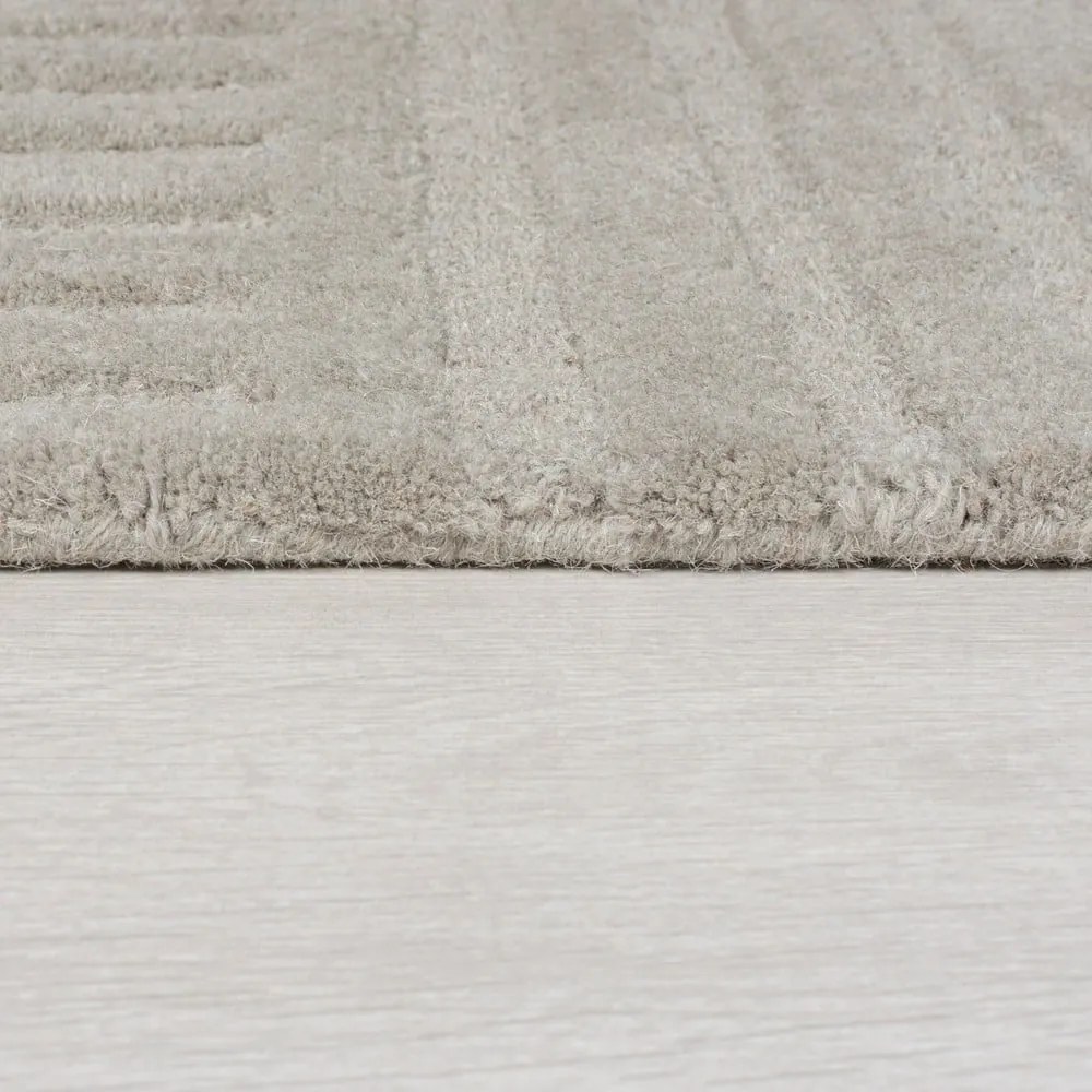 Tappeto in lana grigio 120x170 cm Zen Garden - Flair Rugs
