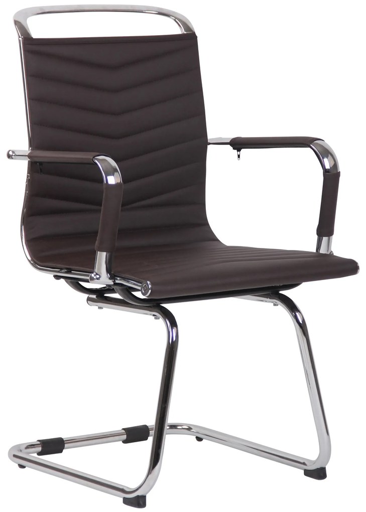 Poltrona Per Ospiti Burnley: Design Moderno, Comfort Superiore?? / Coffee / Kunstleder