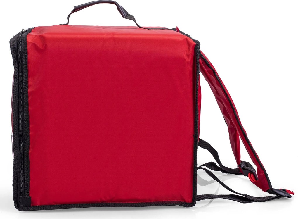 Zaino Borsa Termica Porta Pizze da Asporto 10 Cartoni Safemi Fast 10 Rosso...