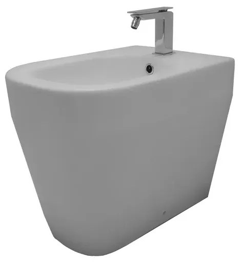 Bidet filomuro Tutto Evo OLYMPIA CERAMICA L 36 x H 42.5 x P 53 cm bianco opaco