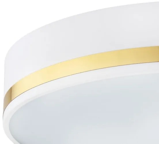 Argon 7034 - Plafoniera AMORE 2xE27/15W/230V diametro 25 cm bianco/oro