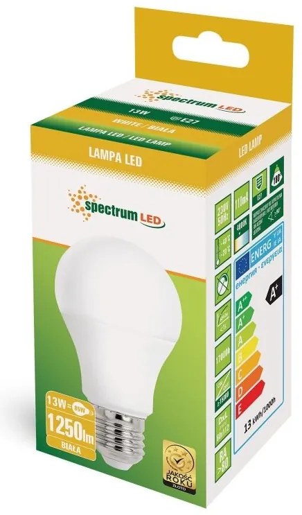 Lampadina LED Neutral GLS E-27 230V 13W WOJ+14102