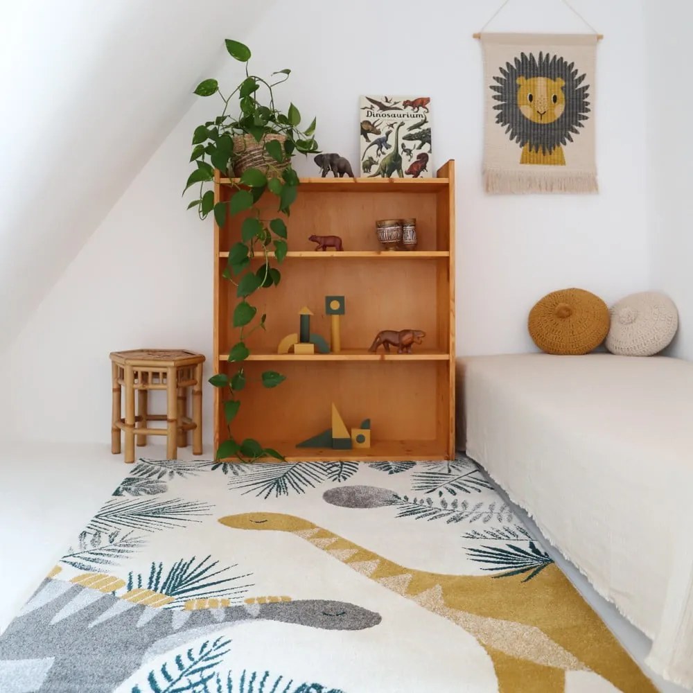 Tappeto per bambini beige 170x120 cm Sensaku - Nattiot