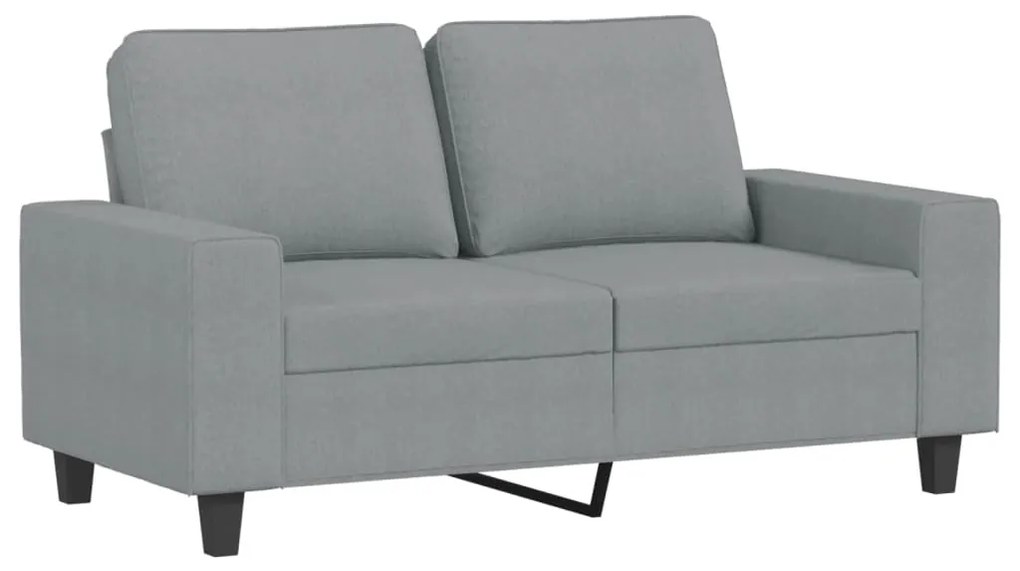 Set di divani 3 pz grigio chiaro in tessuto