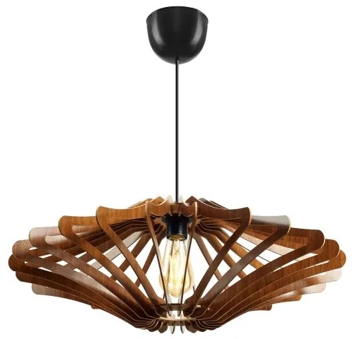 Lampadario a sospensione con filo 1xE27/60W/230V marrone diametro 59 cm