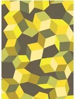 Designtapete Puzzle von Cole and Son - Yellow/ Black
