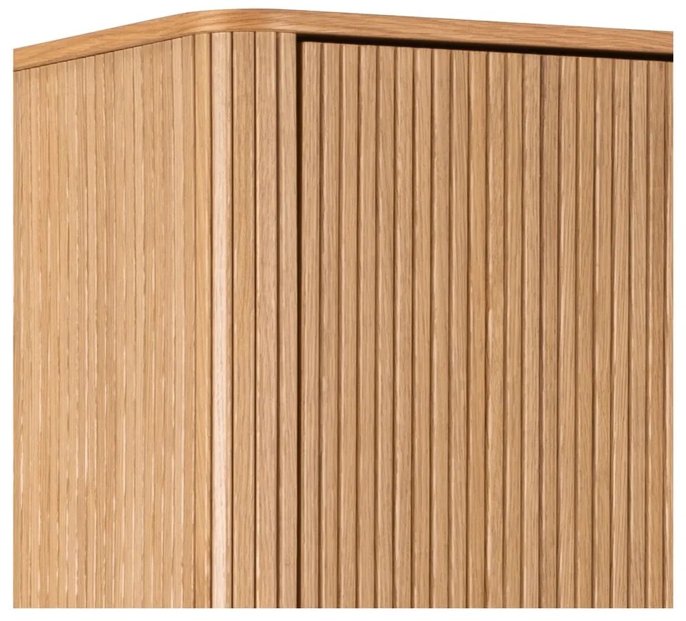 Armadio effetto rovere in colore naturale 100x200x55 cm Langley - Actona