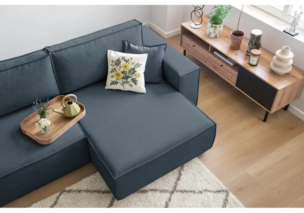 Divano letto angolare blu scuro (variabile) Nihad structural - Bobochic Paris