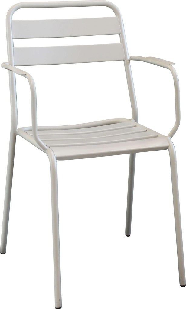 ROMANUS - poltrona da giardino impilabile in ferro