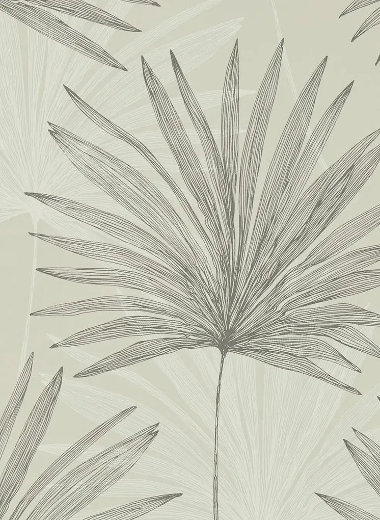 Harlequin Carta da parati Mitende - Pewter/ Chalk