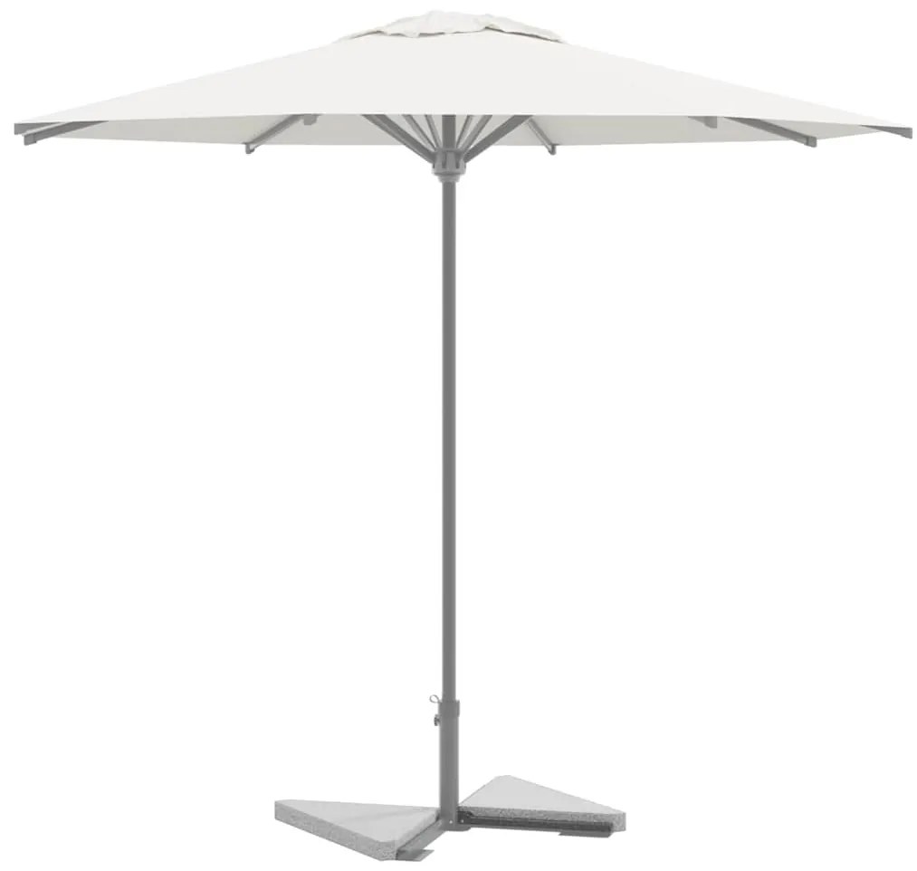 Piastre Per Parasole 2 Pz İn Granito Triangolare 14 Kg Grigio /