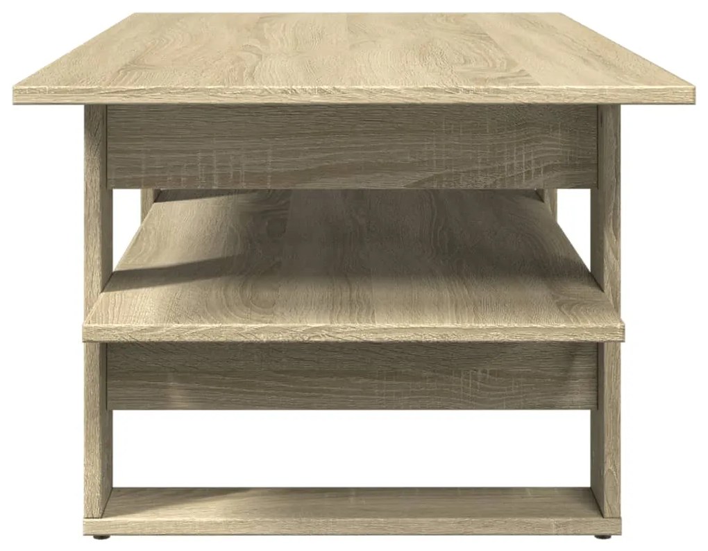 Tavolino da salotto rovere sonoma 102x55x42cm legno multistrato