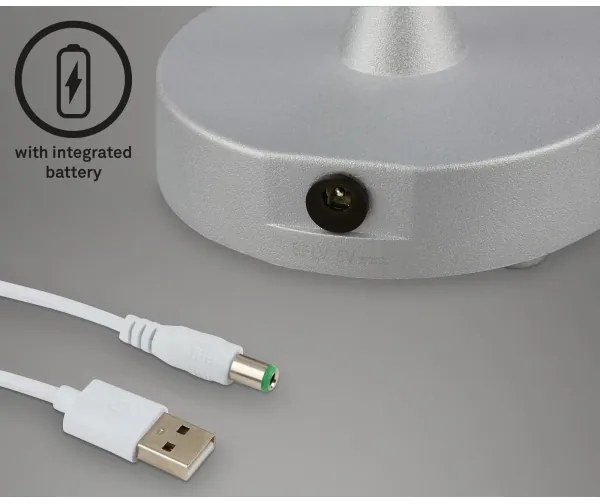 Briloner 7445-014 -LED Lampada da tavolo touch ricaricabile e dimmerabile LED/3W/5V IP44