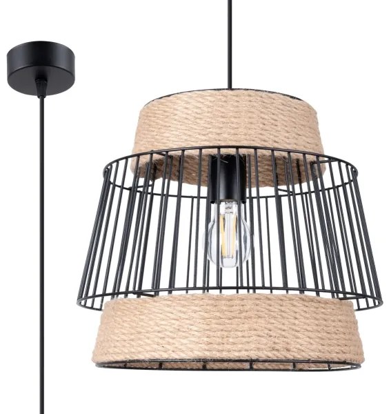 Sollux SL.1253 - Lampadario a sospensione con filo BRILO 1xE27/15W/230V