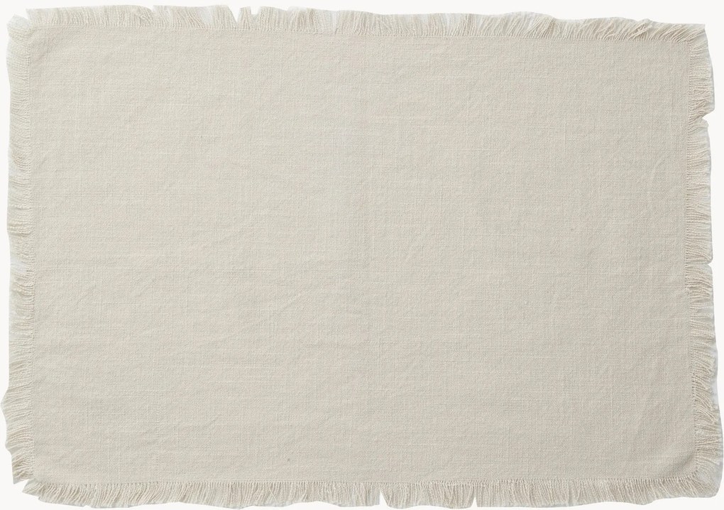 Set di 4 tovagliette americane in cotone Leo