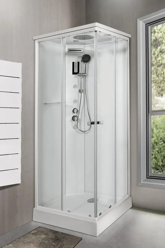 Cabina doccia idromassaggio rettangolare Anelis 70 x 90 cm