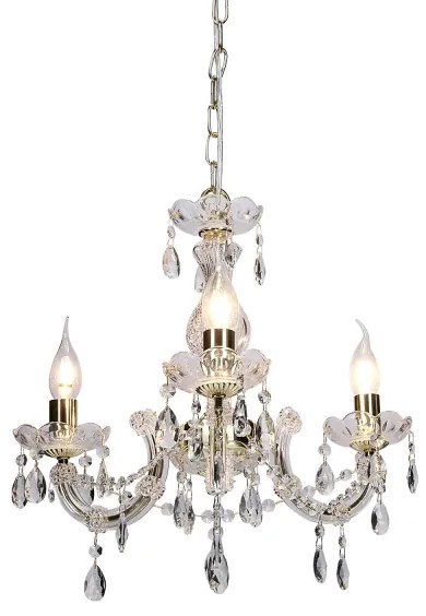 Lampadario a sospensione con catena MARIA TERESA 3xE14/40W/230V