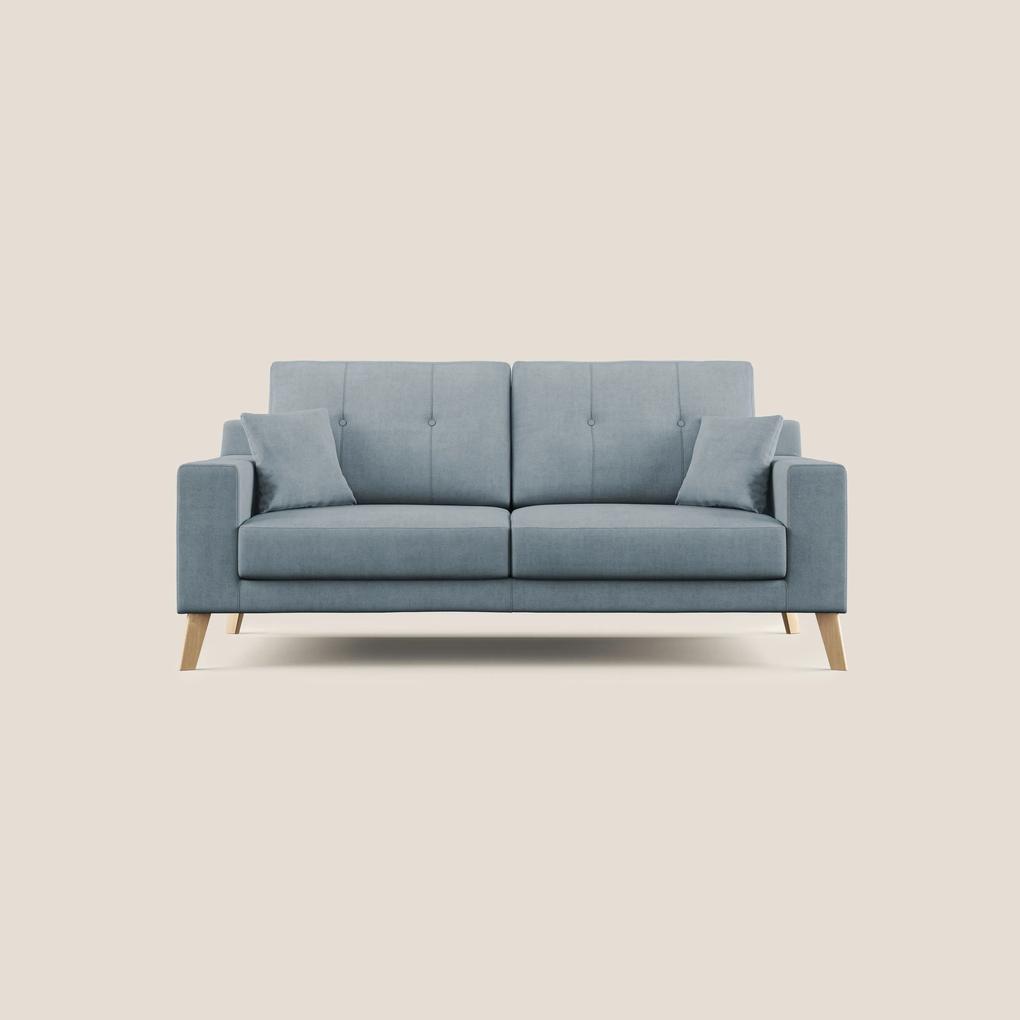 Danish divano moderno in tessuto morbido impermeabile T02 carta da zucchero 146 cm