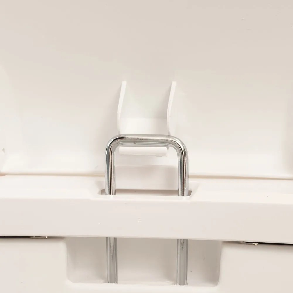 Cestino per la spazzatura in plastica bianco con pedale 50 l – Addis